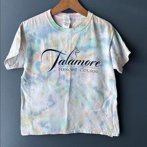 TALAMORE RESORT COURSE kids tee shirt size small tie dyed EUC